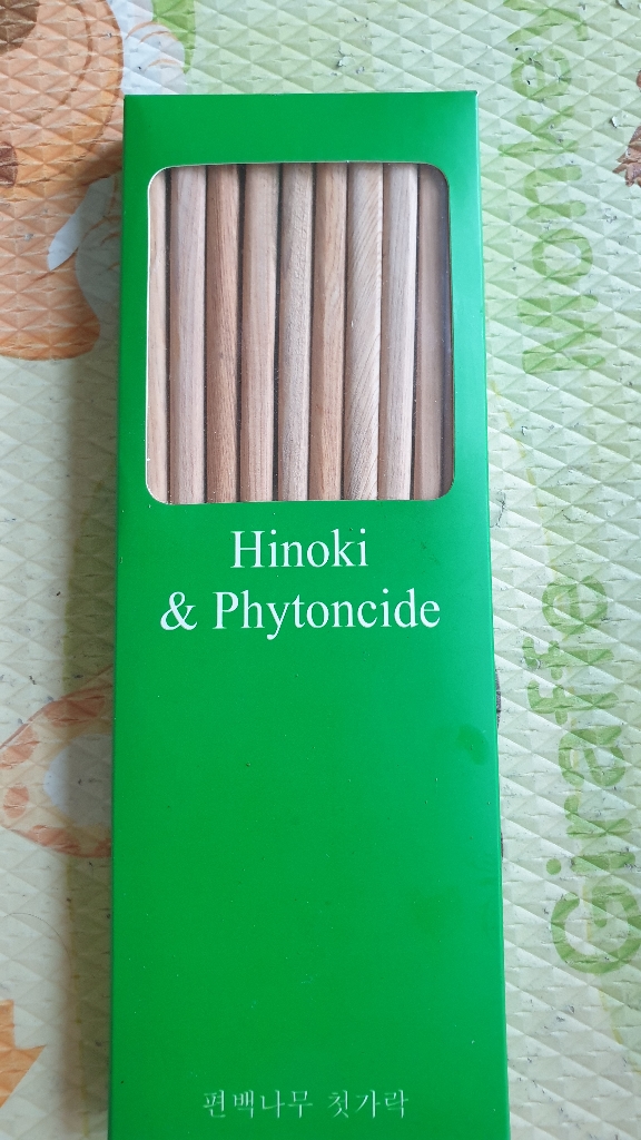 히노끼 편백나무 젓가락 10벌