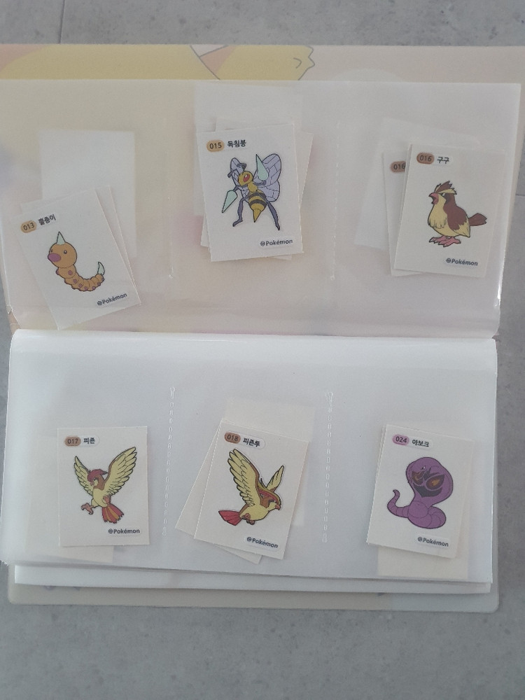 포켓몬 스티커 띠부띠부씰 간이 선풍기 일괄 판매--2