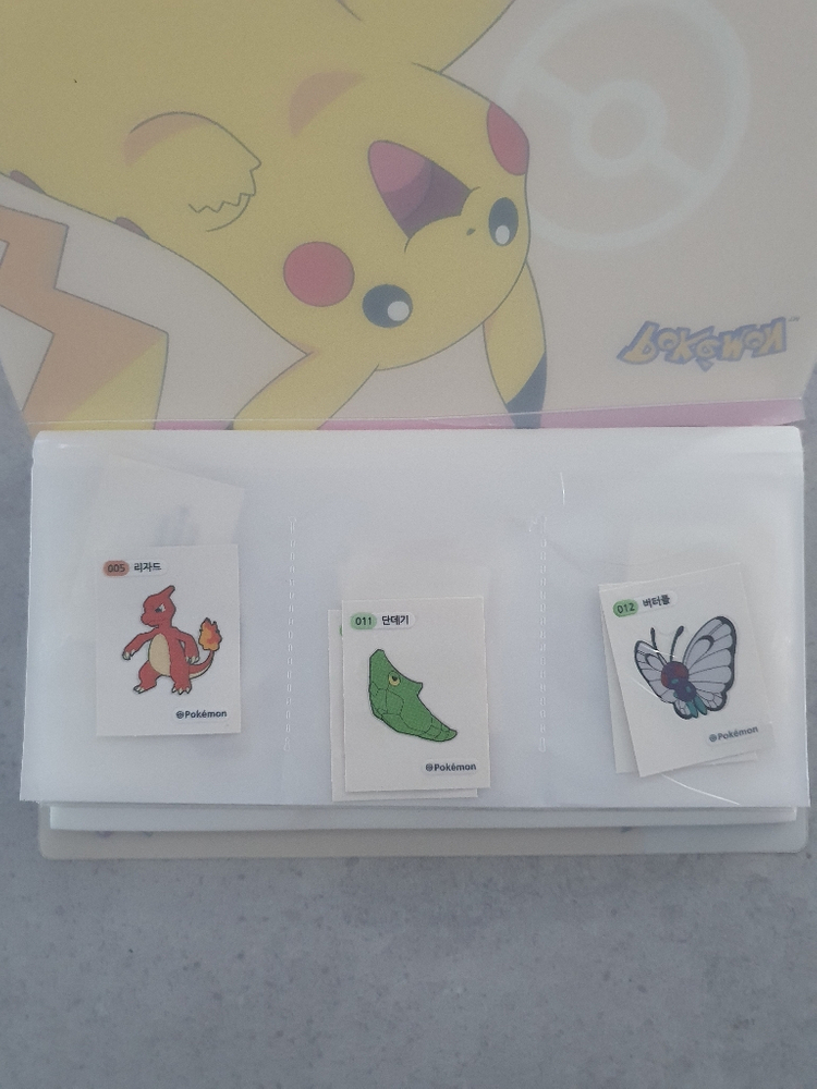 포켓몬 스티커 띠부띠부씰 간이 선풍기 일괄 판매--1