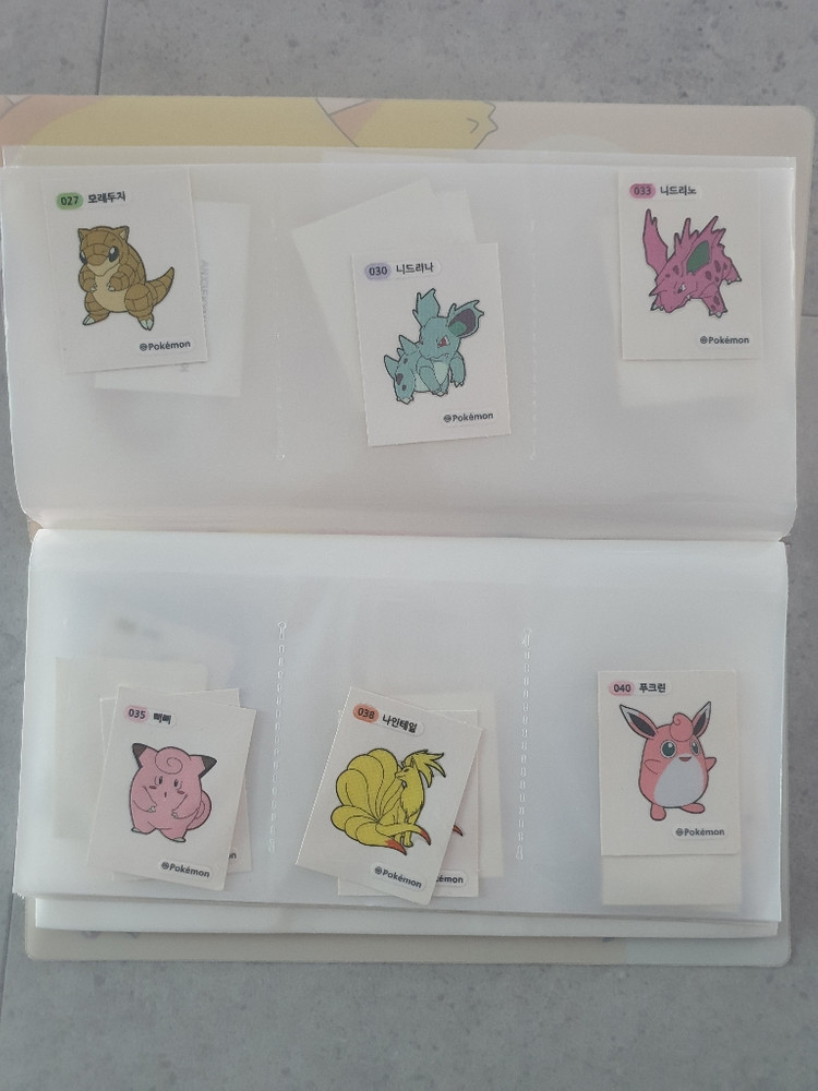 포켓몬 스티커 띠부띠부씰 간이 선풍기 일괄 판매--3