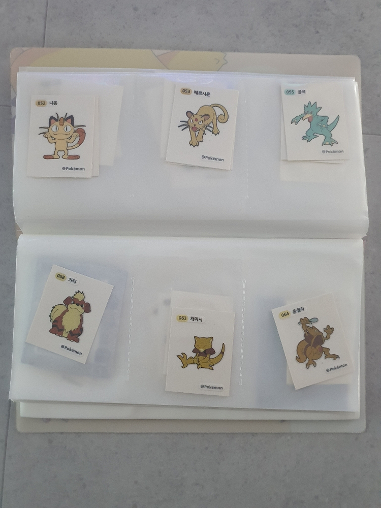 포켓몬 스티커 띠부띠부씰 간이 선풍기 일괄 판매--4