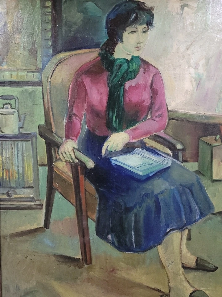 대형 유화 그림 1983년작 이미지