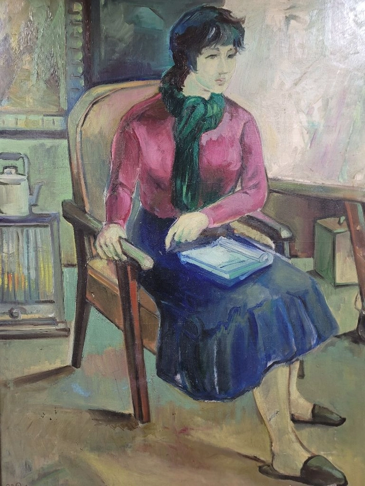 대형 유화 그림 1983년작 이미지