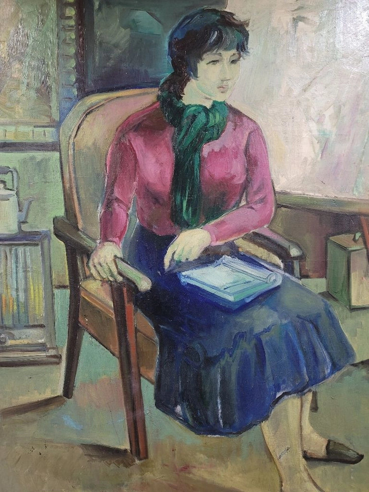 대형 유화 그림 1983년작 이미지