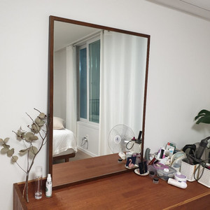 마호가니 나무 원목 거울