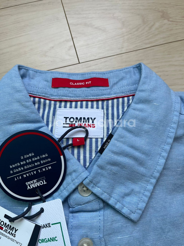 Tommy jeans 린넨혼방 셔츠(Size-L)--1