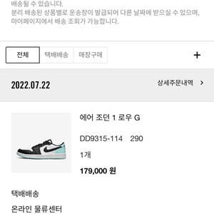 nike 에어 조던 1 g 화이트 코파 블랙 290