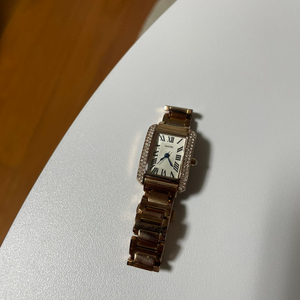 로이드 로즈골드 메탈 여성 시계 사각 손목시계