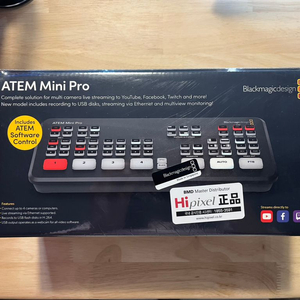 블랙매직디자인 Atem mini pro 미개봉 팝니다