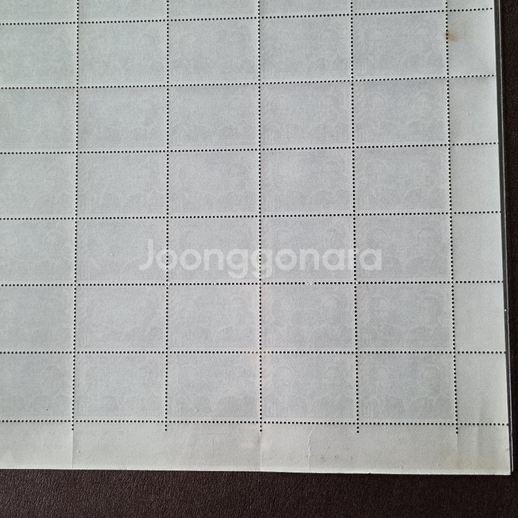 포드 미국 대통령 방한기념 50매 전지우표 1974년--2