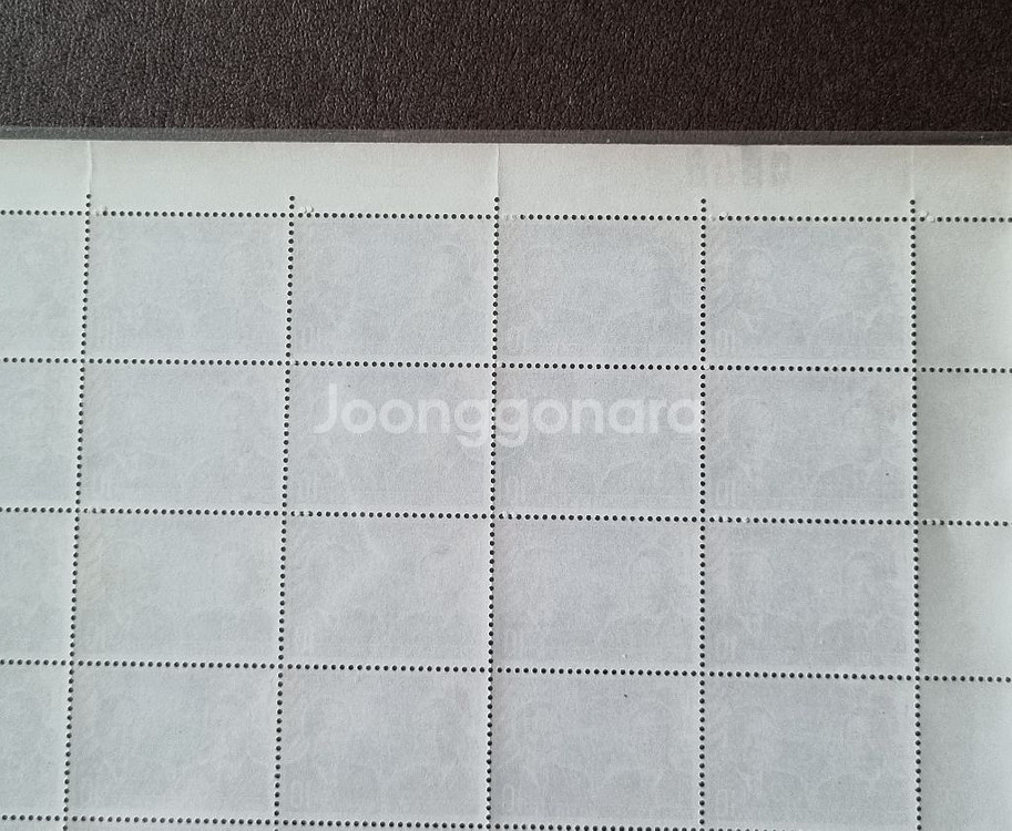 포드 미국 대통령 방한기념 50매 전지우표 1974년--3