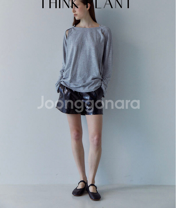 띵크플랜트 컷아웃 슬랍 티셔츠--1
