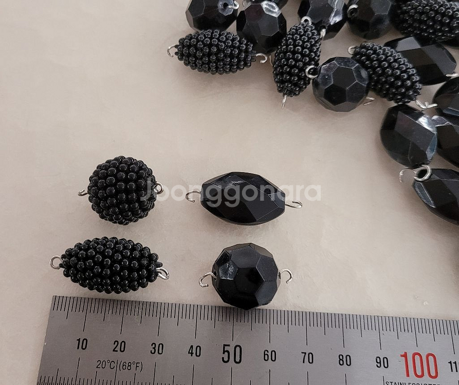 양고리 비즈장식 4종 약 200개 일괄--1