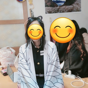 귀멸의칼날코스프레 코쵸 시노부 의상, 가발, 칼