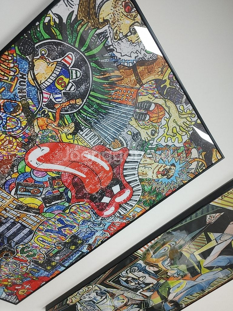 팝아트그림 초대형액자 그림액자 뱅크쉬 인테리어용 그림팜--1