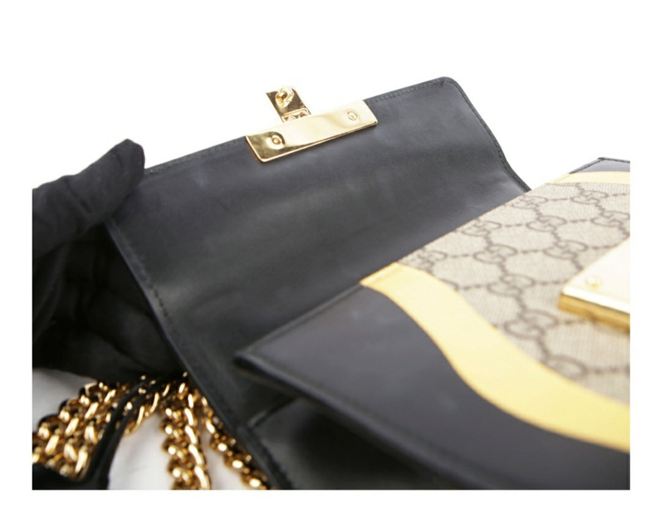 구찌 패드락 숄더백 스몰 GG수프림--3