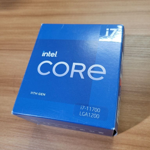 국내정품 인텔 CPU i7 11700 새거. 3일사용.