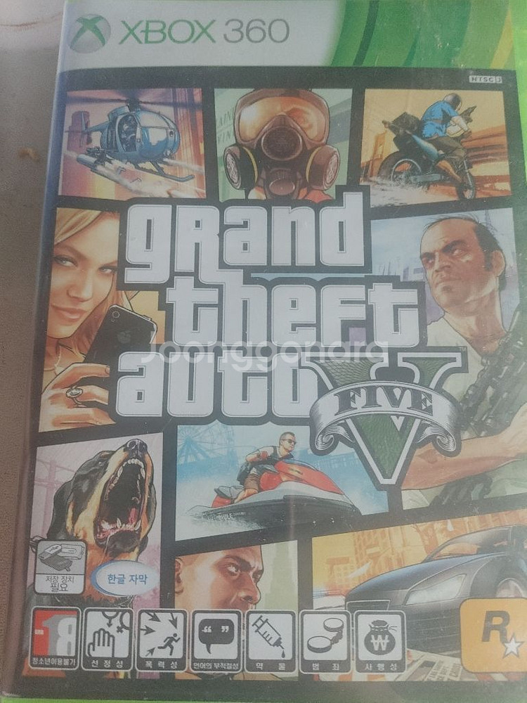 gta5 중고 엑박 360 + 엑박 360 게임패드--0