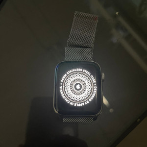 애플워치4 스테인리스 스틸44mm