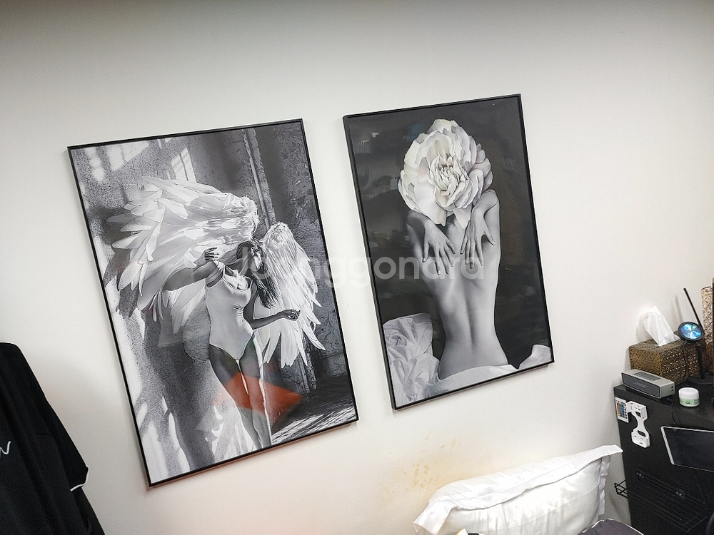 인테리어액자 대형그림 대형액자 천사그림 팝아트 액자 팜--1