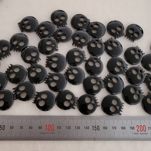 해골장식 블랙색상 25미리 40개 일괄