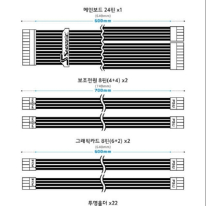 시소닉 direct mod 화이트케이블(24핀제외)팜