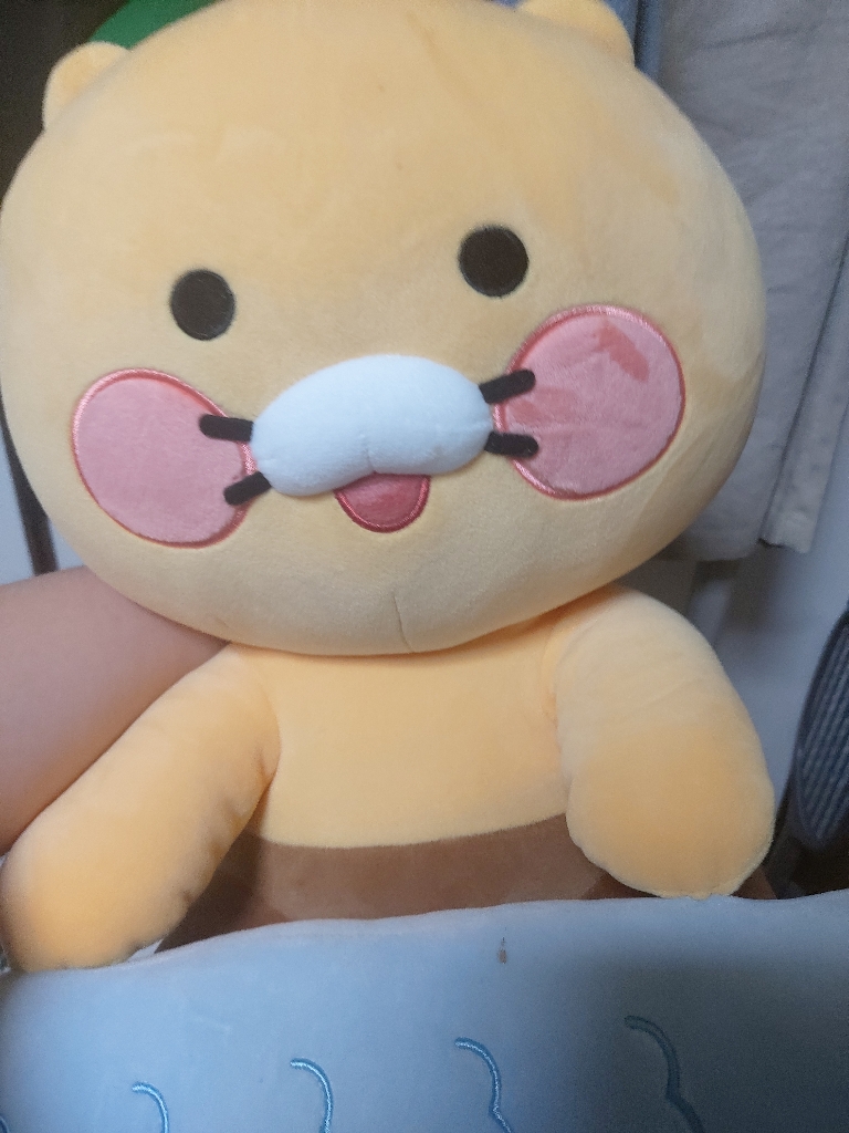 춘식이 손목보호쿠션 인형 거의 새상품 쿨거시 네고 팍팍