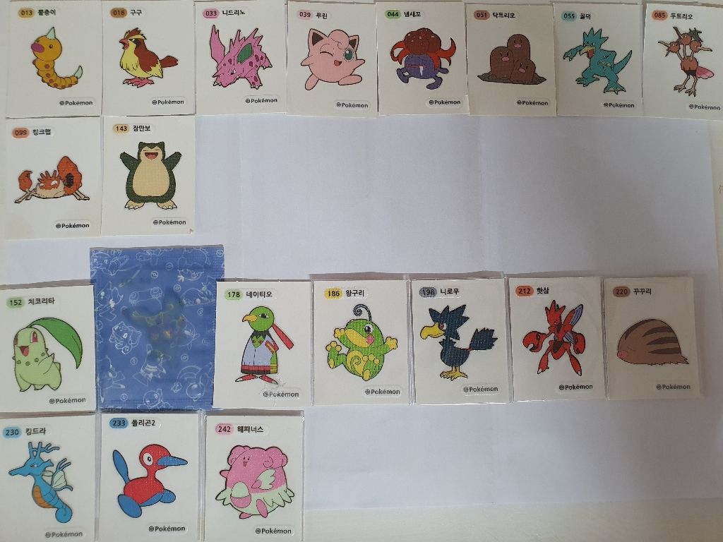 포켓몬 띠부띠부씰 1.2세대 팔아요 | 중고나라 - 안심되는 중고거래