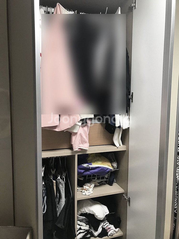 [엘베있음] 견고한 아이보리 키높이 붙박이장--4