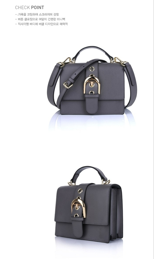 델라스퀘어 소가죽 크로스백--1