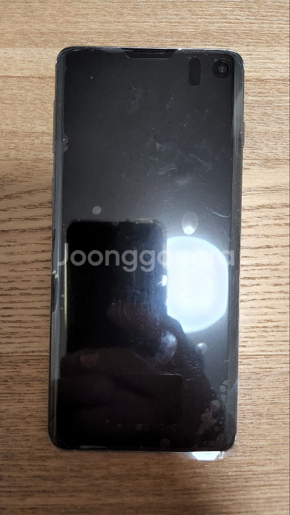 액정교체미사용 풀박 갤럭시S10 128GB 자급제용블랙--0