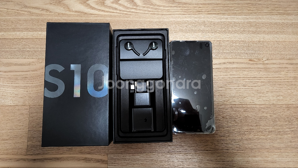 액정교체미사용 풀박 갤럭시S10 128GB 자급제용블랙--6