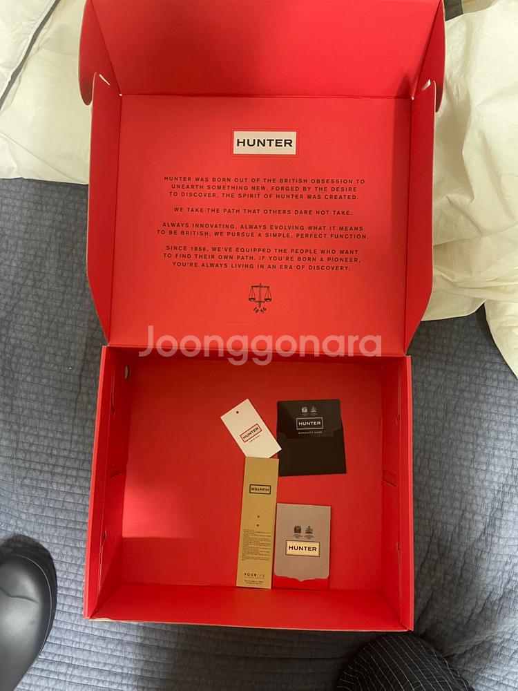 헌터첼시부츠 270팝니다--6