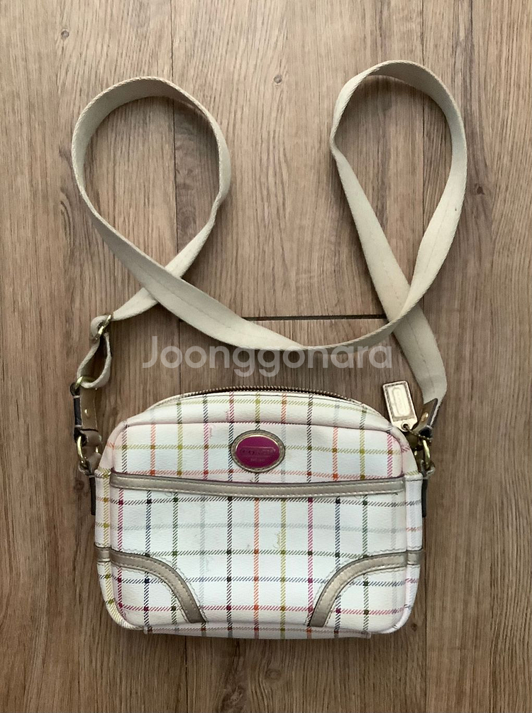 코치 가죽 핸드백--2