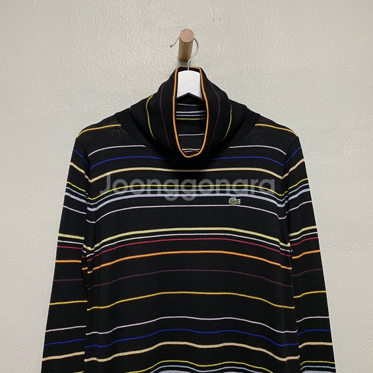 라코스테 로고 디자인 울 터틀넥 원피스--1