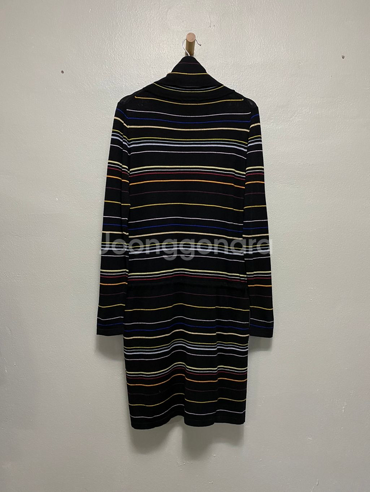 라코스테 로고 디자인 울 터틀넥 원피스--5