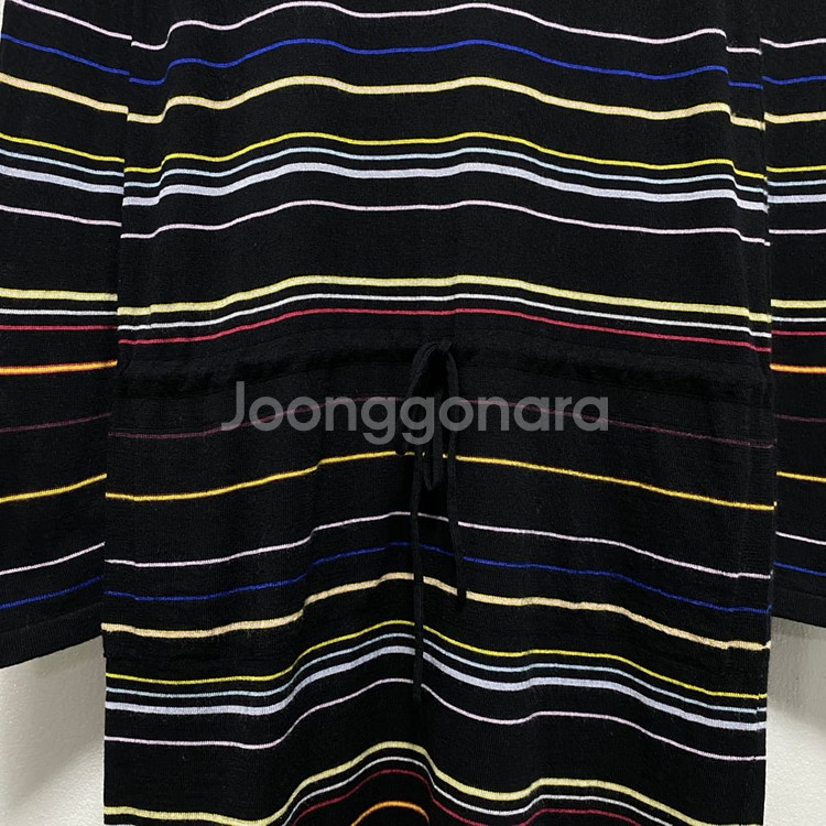 라코스테 로고 디자인 울 터틀넥 원피스--3