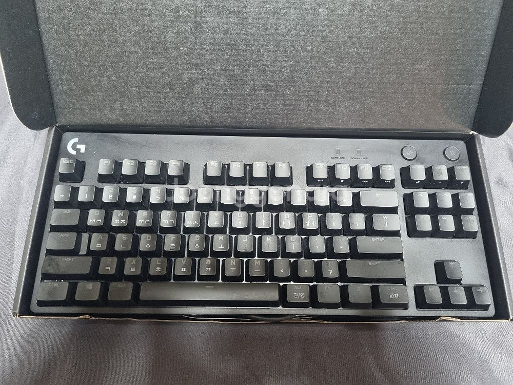 로지텍 G Pro 청축 키보드--1