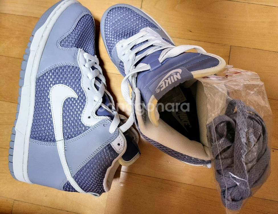 [나이키 덩크하이 정품]프리미엄 미스트블루 245--1