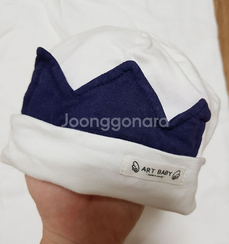 신생아 모자 왕관모자--0