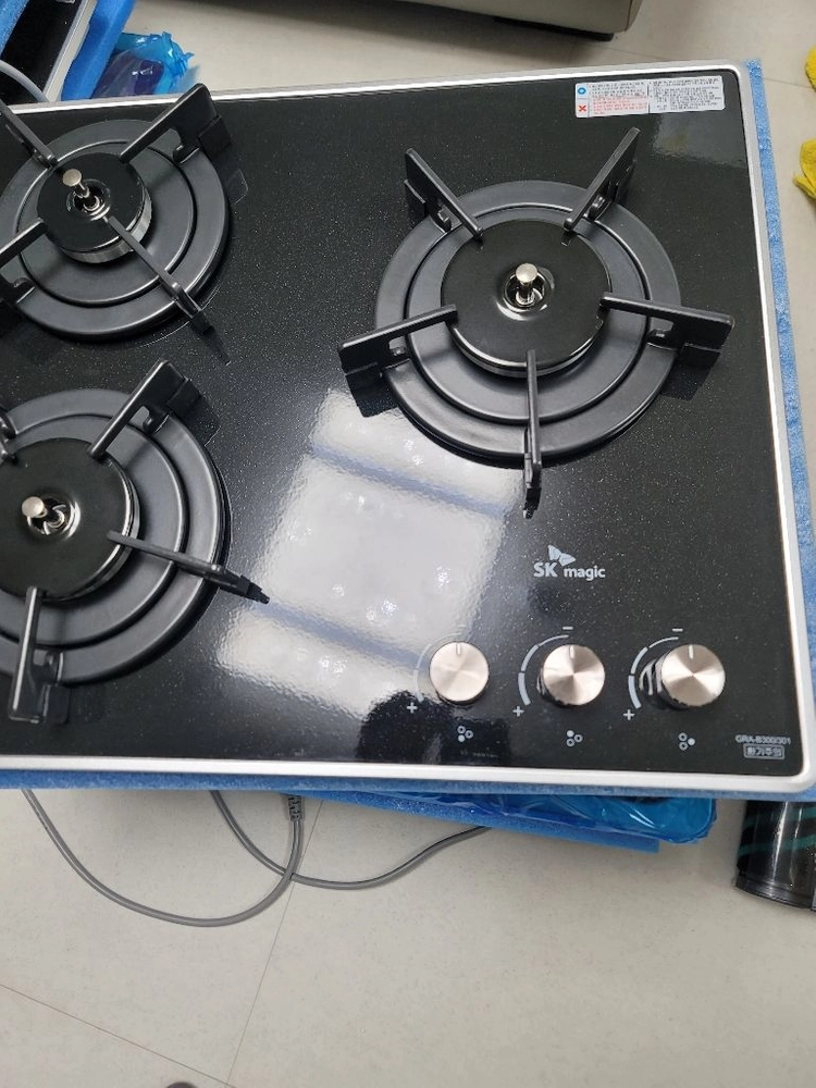 미사용 코팅상판 빌트인가스레인지 이미지