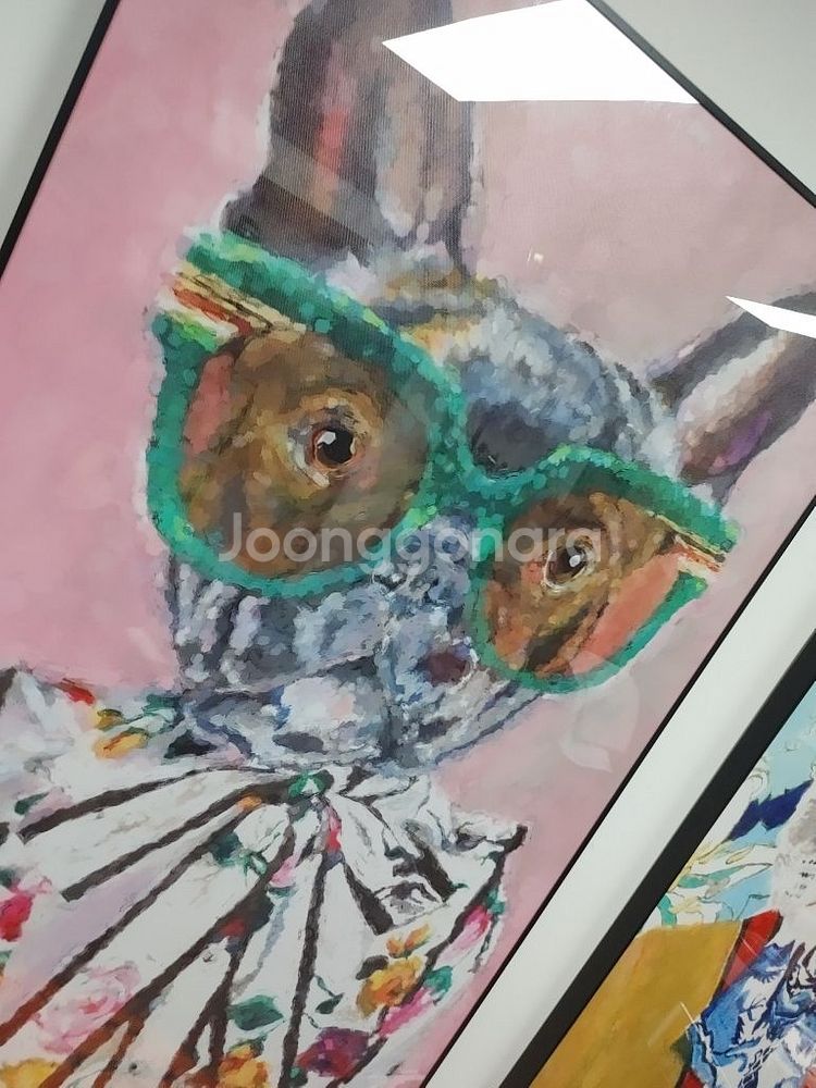 구찌 풍 대형액자 고양이그림 강아지그림 그림액자 팝니다--5