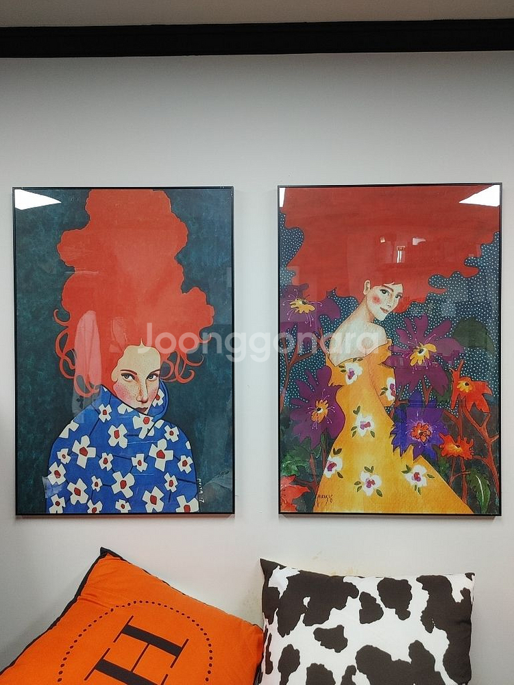 초대형액자 빨간머리여인 럭셔리액자 그림액자 팝아트그림팜--1