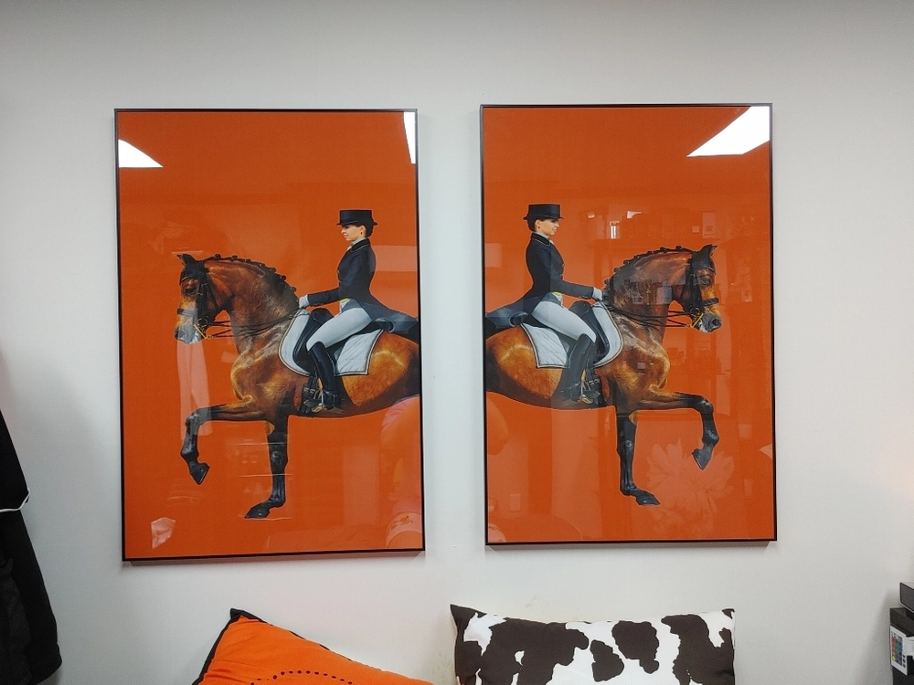 에르메스 풍 대형 말그림 승마그림 말액자 인테리어 소품 이미지