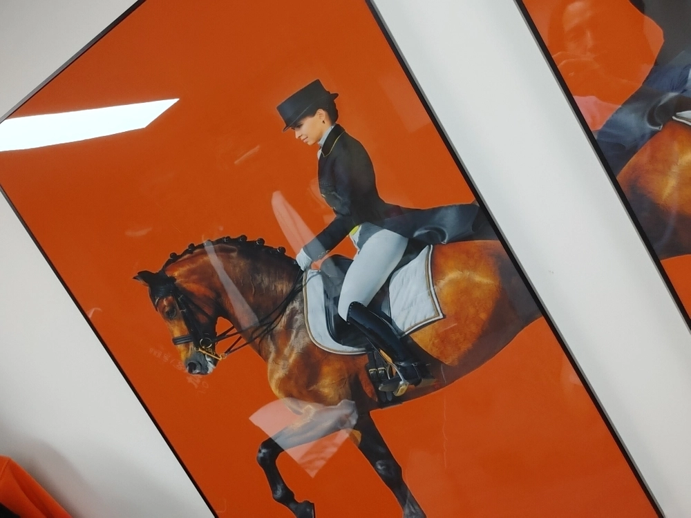에르메스 풍 대형 말그림 승마그림 말액자 인테리어 소품 이미지