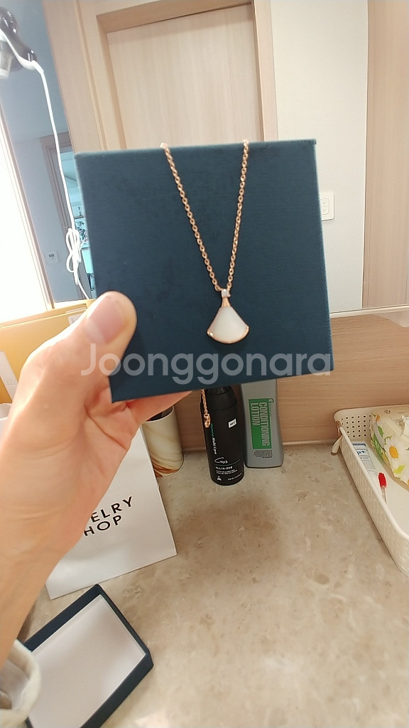 불가리디바스드림목걸이 완박 박스비닐포장그대로 925실버--2