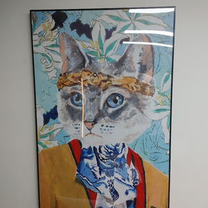 구찌 풍 인테리어액자 고양이그림 대형그림 그림 액자 팜
