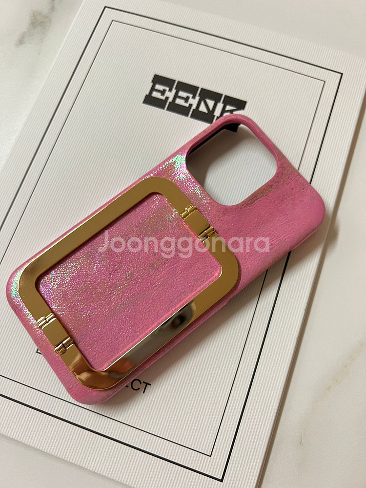 EENK 아이폰13프로 잉크 가죽케이스 정품 새제품급--0