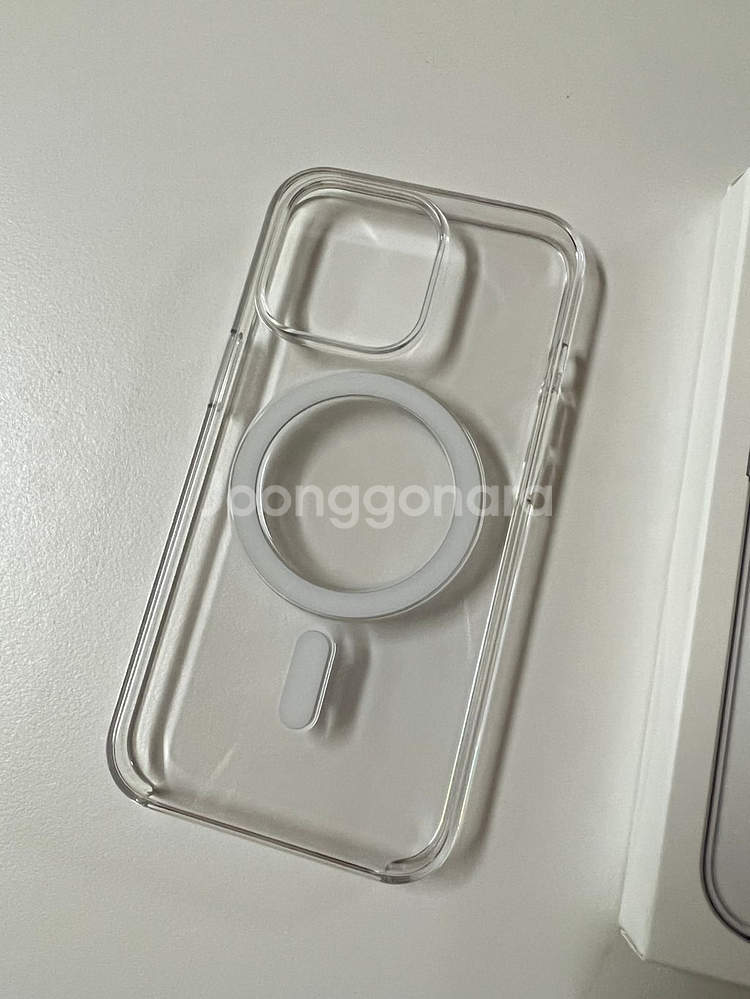 아이폰13프로 정품 맥세이프 투명케이스 새품급--1