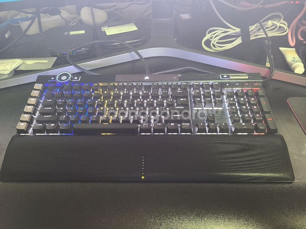 커세어 유선기계식 k100 rgb mxspeed 은축--1